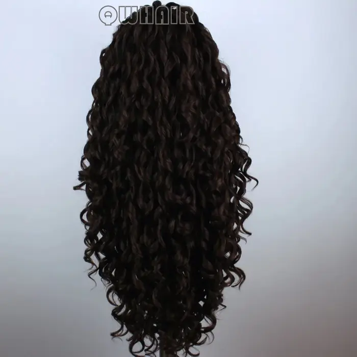 Perruque Lace Front Wig synthétique bouclée et ample