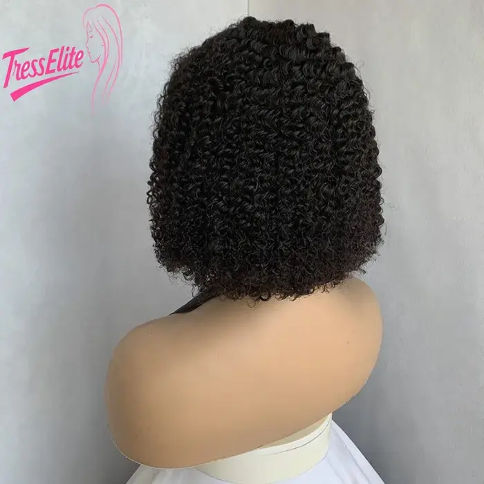 Haute qualité 5x5 avant dentelle vrais cheveux colle naturelle Bob perruque