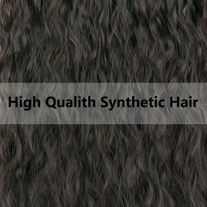 Extensions capillaires synthétiques à 5 clips, postiche longue bouclée, postiche naturelle marron no