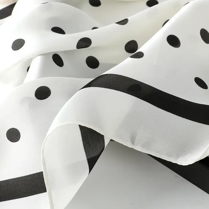 Dame cheveux Dot écharpe femme soie carré foulards bandeau pour femmes Bandana mode Foulard châles f