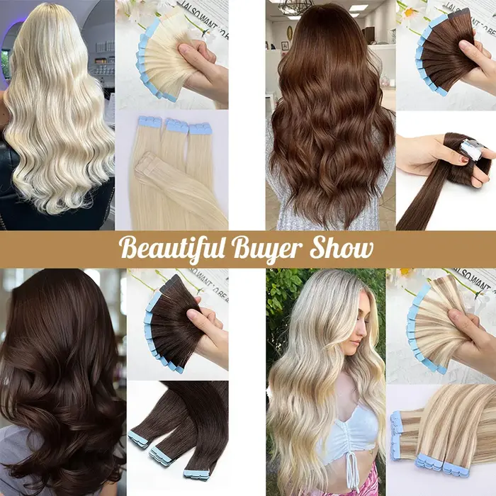 Extensions de Cheveux Naturels Lisses