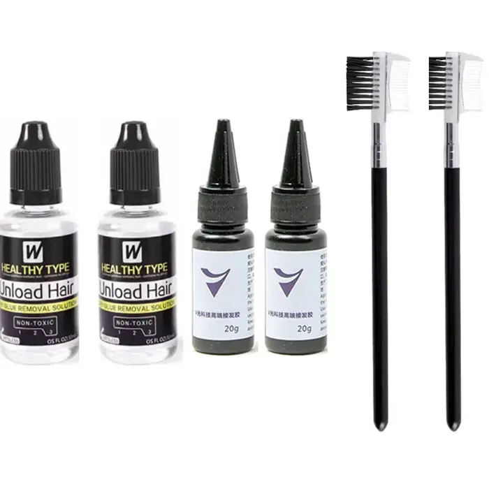 V-light technologie Extension de cheveux perruque colle
