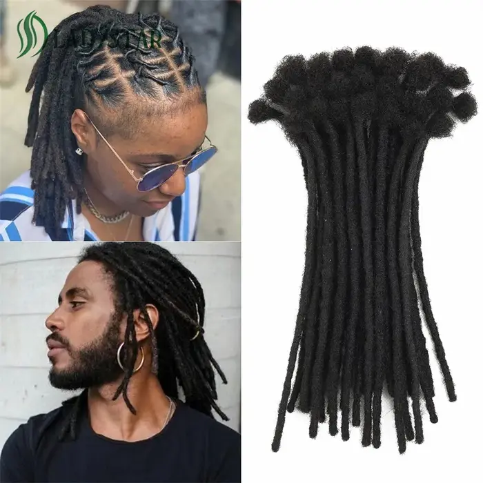 Extensions de dreadlocks de cheveux humains