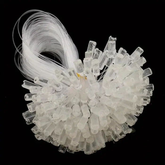 100 pièces de micro-anneaux transparents à boucle