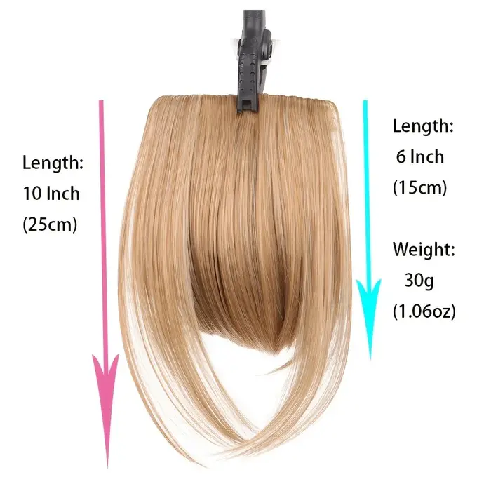 Allahefy-Extensions de Cheveux à Frange Noire