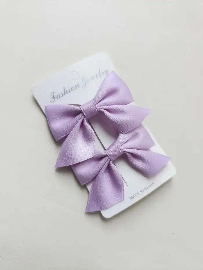 Barrettes à nœud bleu, 2 pièces