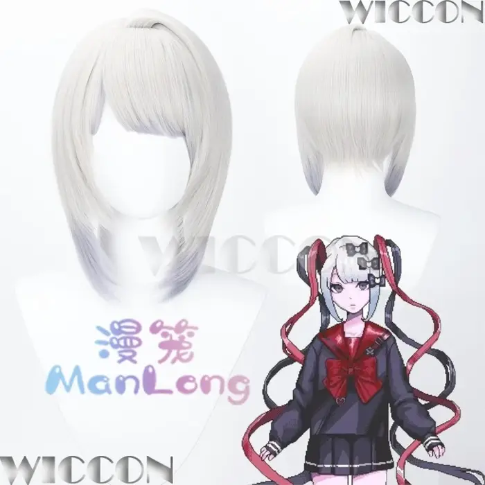 Perruque courte de Cosplay Y2K Jirai Kei pour femme