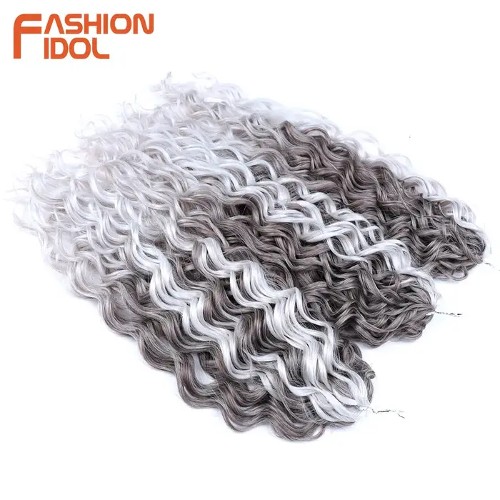 Jessica Hair 20 pouces profond ondulé torsion Crochet cheveux synthétiques Afro