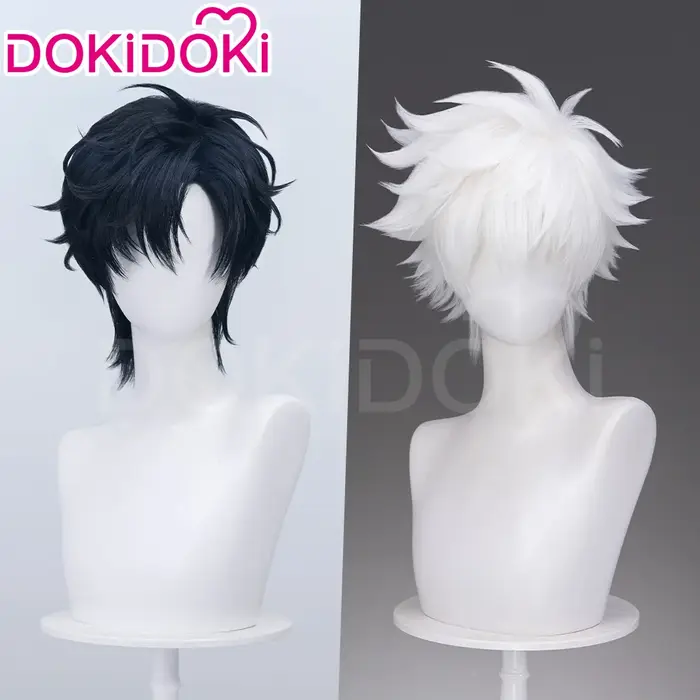 EN STOCK Lu Guang Charles Cheng Xiaoshi perruque Anime lien clic Cosplay DokiDoki hommes blanc