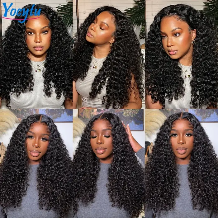 YOCYTU 242424 Pouces Tissage Humain Hair Curly Wave Tissage Brésilien 100% Cheveux Humain 12A Tissag