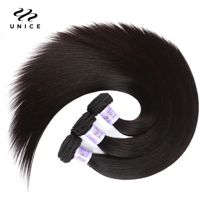 Tissage en lot malaisien naturel – UNice Kysiss Series, cheveux vierges, couleur naturelle, 8-30 pou