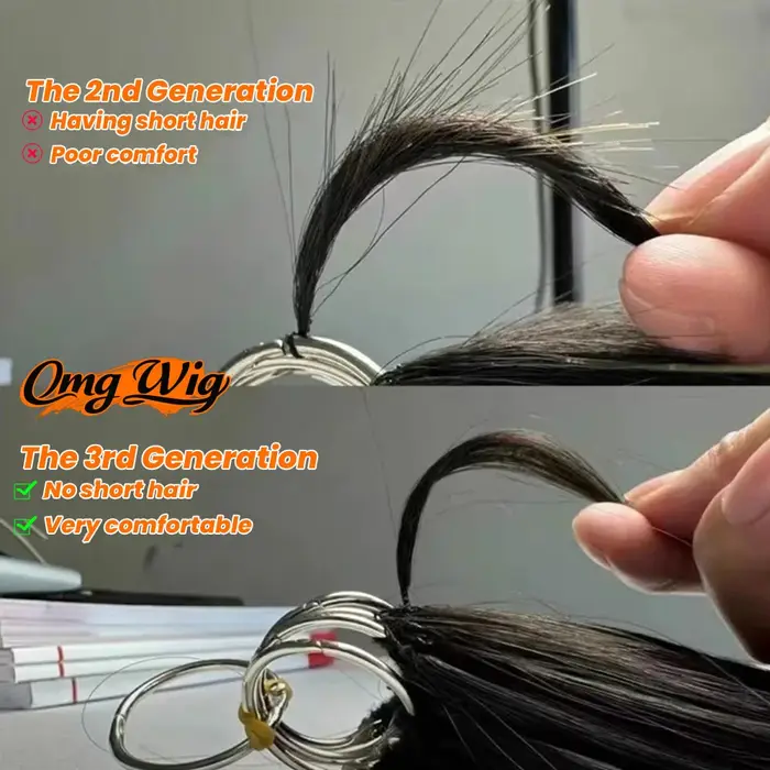 La 3ème génération Texture-Serré Afro Crépus Coily Feather Crochet Extensions de cheveux Réutilisable Mise à niveau