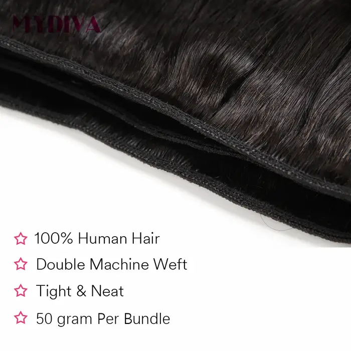 Tissage en lot 100% naturel brut noir naturel lisse, Extensions de cheveux, 10-30 pouces, 50 g/pièce