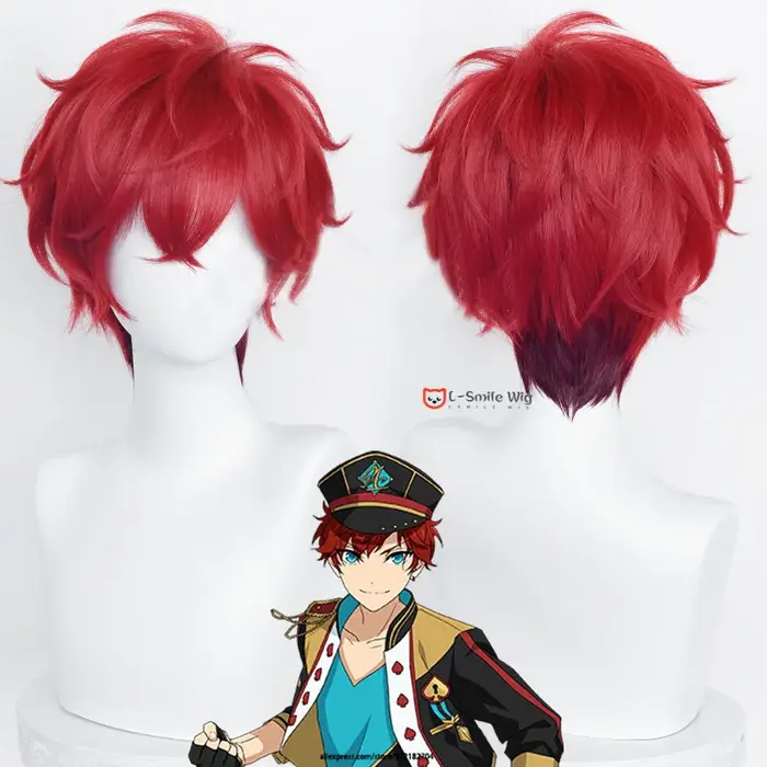 Perruque de Cosplay avec Bonnet