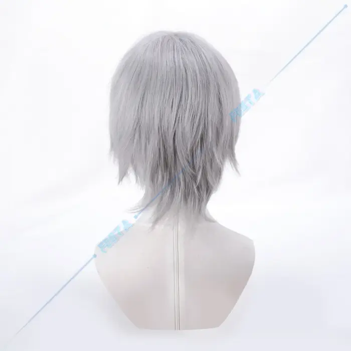 Perruque de Cosplay Anime Devil May Cry Dante, cheveux courts gris blanc clair pour hommes et femmes, jeu de rôle, accessoire de carnaval pour fête d'halloween