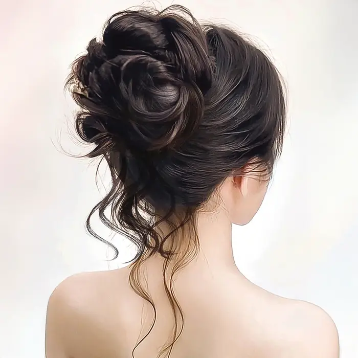 Extension de Chignon synthétique en désordre