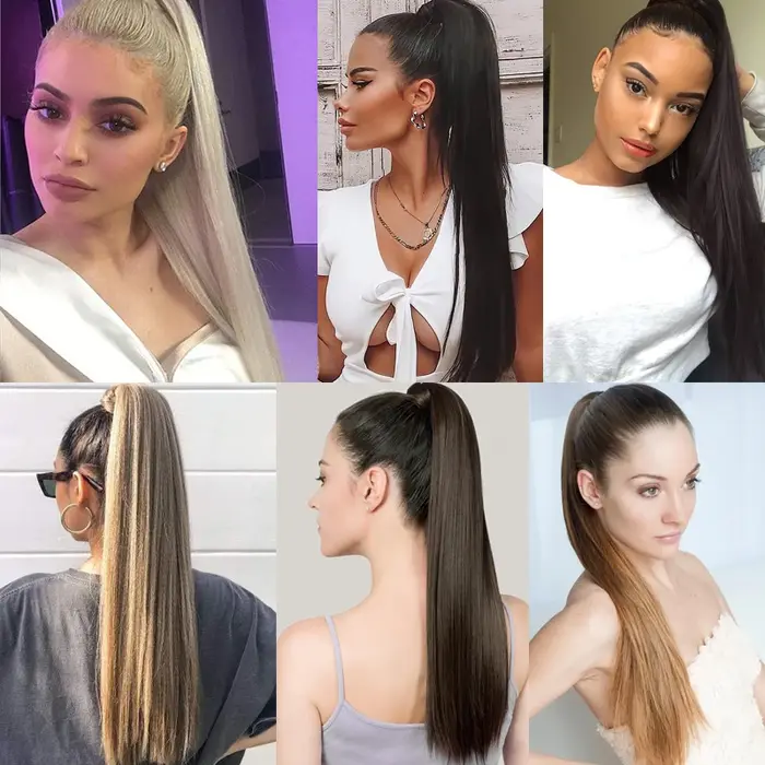 LISI GIATV-Extensions Capillaires Synthétiques sulfet Lisses