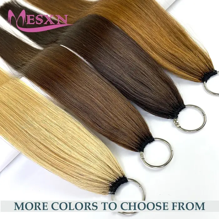 MESXN Third Feather Nouvelles extensions de cheveux lisses naturels