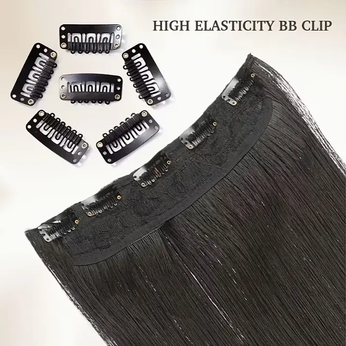Extension de cheveux synthétiques longs et lisses de 32 pouces/40 pouces
