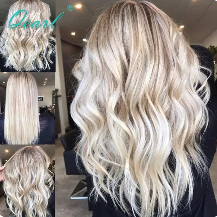 Qearl-Perruque de Cheveux Humains Naturels
