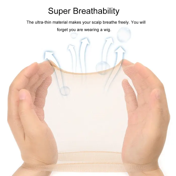 Bonnet de perruque Invisible Hd, 10/20 pièces, bonnet de bas fin, maille extensible en Nylon, filet 