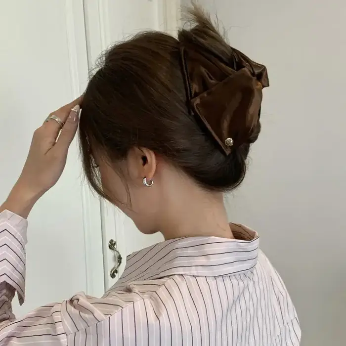 Pinces à cheveux triangulaires style coquillage français pour femme