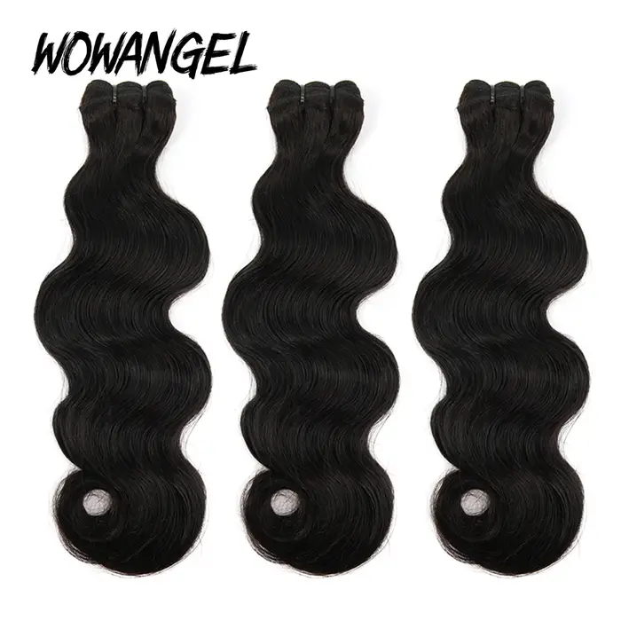 3/4 pièces 28 30 pouces paquets vierge Remy cheveux brésiliens vague de corps cheveux humains couleu