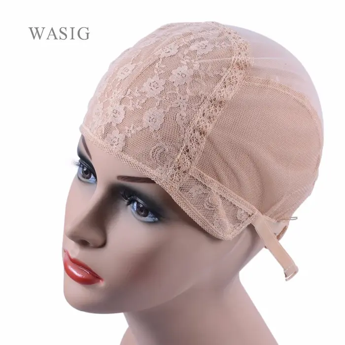 Bonnet de perruque blonde pour perruques exécutives avec sangle réglable à l'arrière, bonnet de tiss