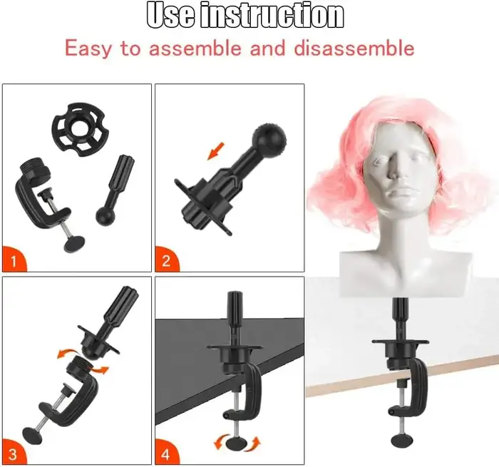 Support de tête de mannequin de perruque