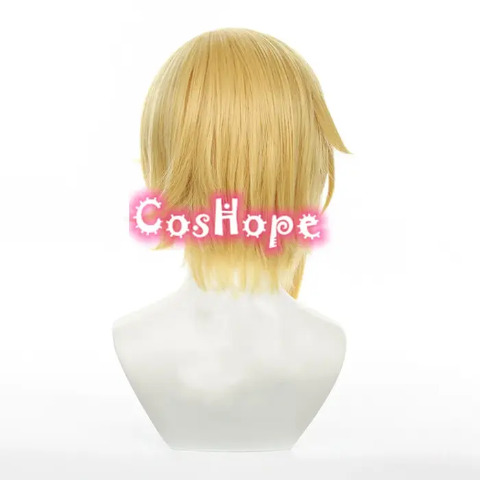 Nazuna Nito Cosplay perruque Cosplay 40 cm perruque blonde dorée Cosplay Anime Cosplay perruques résistant à la chaleur perruques synthétiques