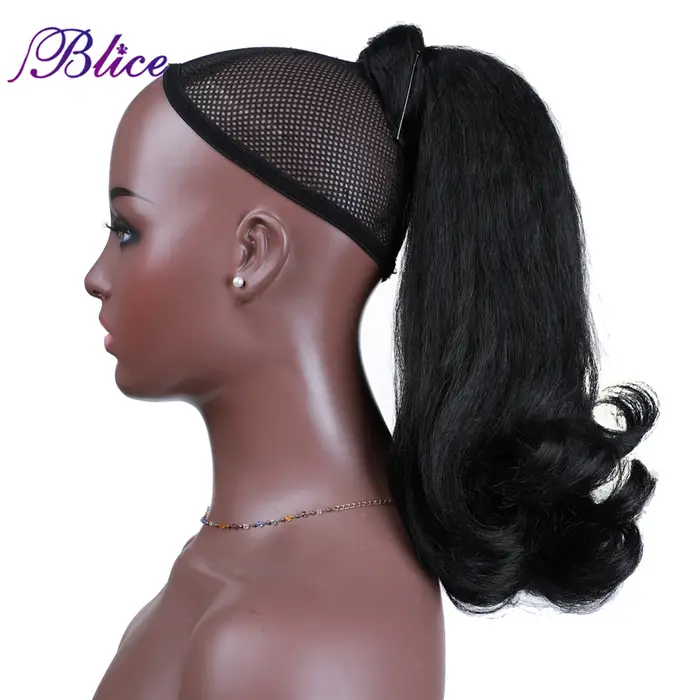 Blice-Extensions de Cheveux Synthétiques Crépus Lisses