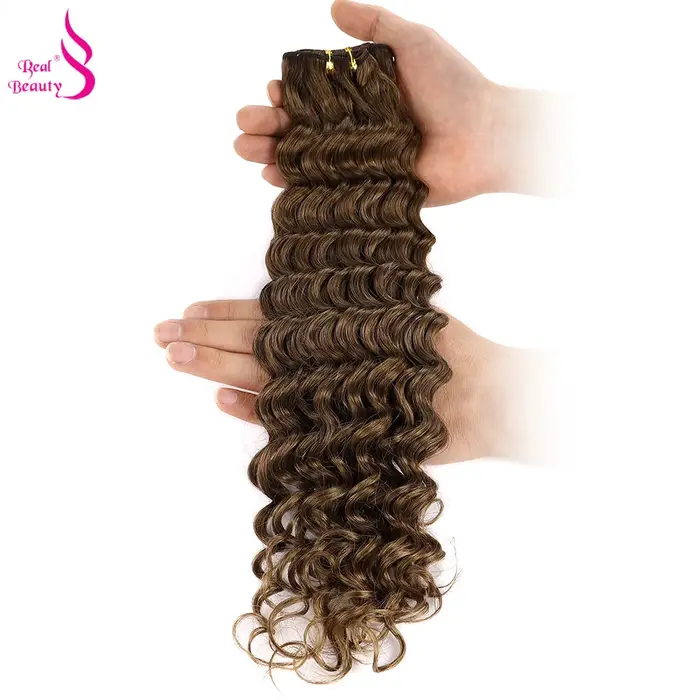 Extensions de cheveux humains vague profonde paquets
