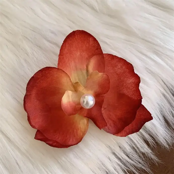 Épingle à cheveux fleur super nickel é