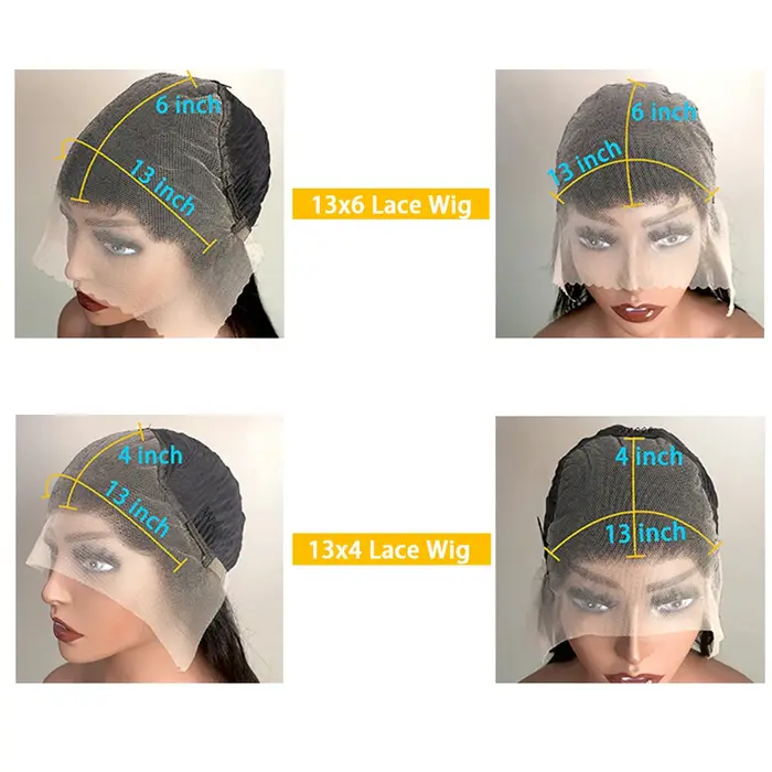 13x4 os droit perruques de cheveux humains 13x6 Hd dentelle frontale cheveux 40 pouces droite dentel