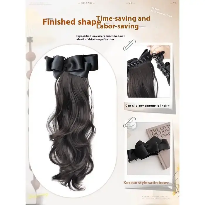 Extensions de cheveux synthétiques à pince
