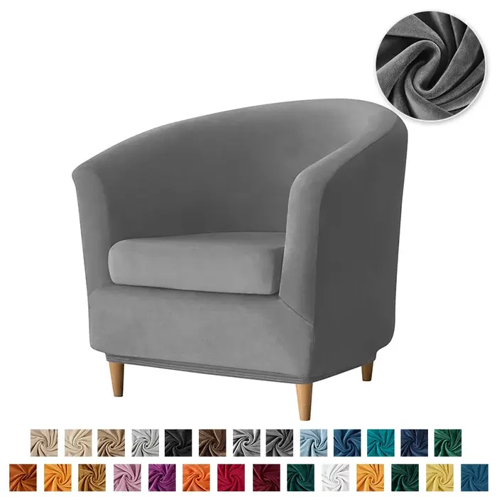 1 ensemble housse de fauteuil de baignoire en velours extensible