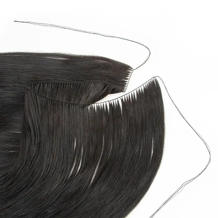 Extensions de cheveux naturels en plumes