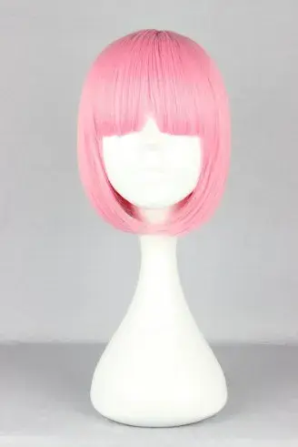Fei-Show-Perruque Synthétique Rose