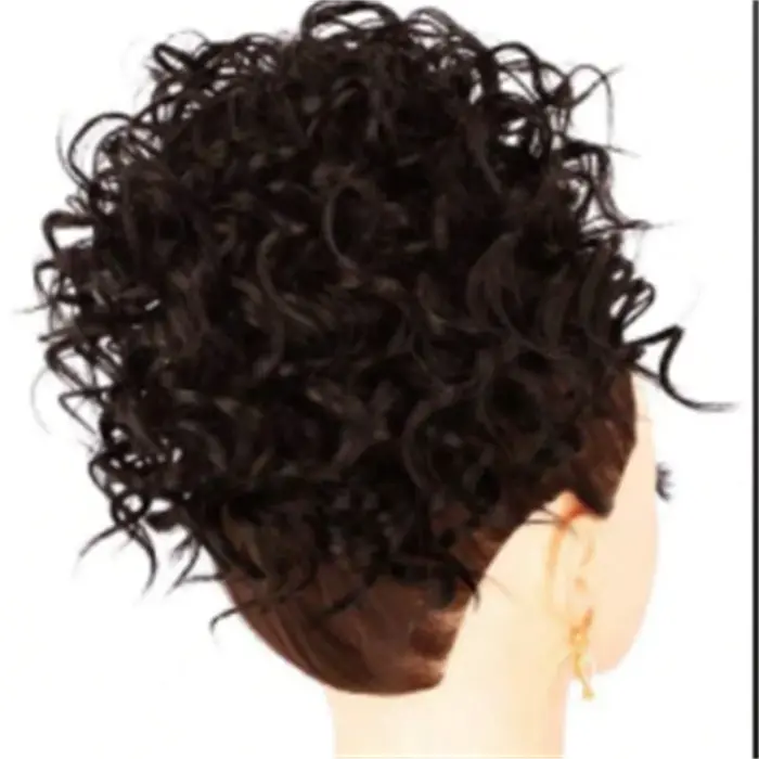 Afro bouffée cordon queue de cheval crépus bouclés cheveux synthétiques chignon Extensions à clipser postiches pour les femmes usage quotidien de fête