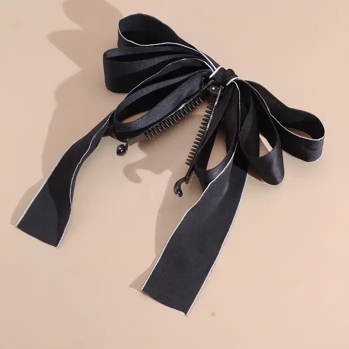Lystrfac nouveau nœud Hairgrps cheveux griffe arc pinces à cheveux pour femmes filles arrière tête é