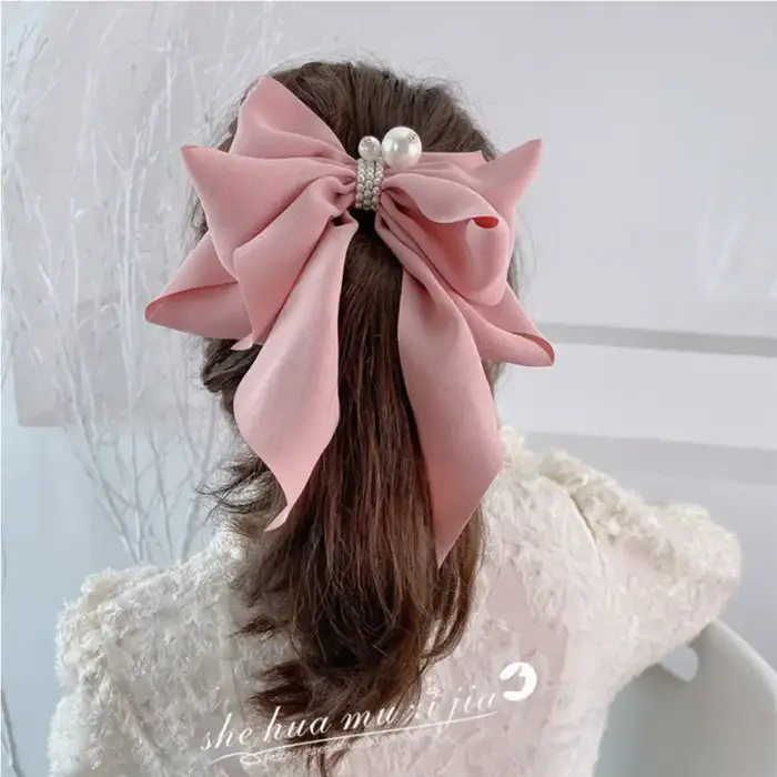 Pince à cheveux en mousseline de soie