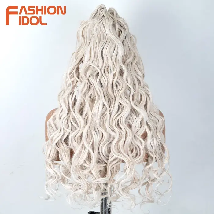 FASHION IDOL Angelina Hair – Extensions de cheveux synthétiques bouclés Euphoria de 24 pouces