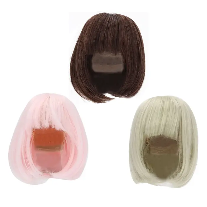Perruque pour poupée, cheveux raides
