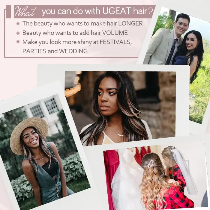 [Bas prix] Extensions de cheveux Ugeat à bandes adhésives