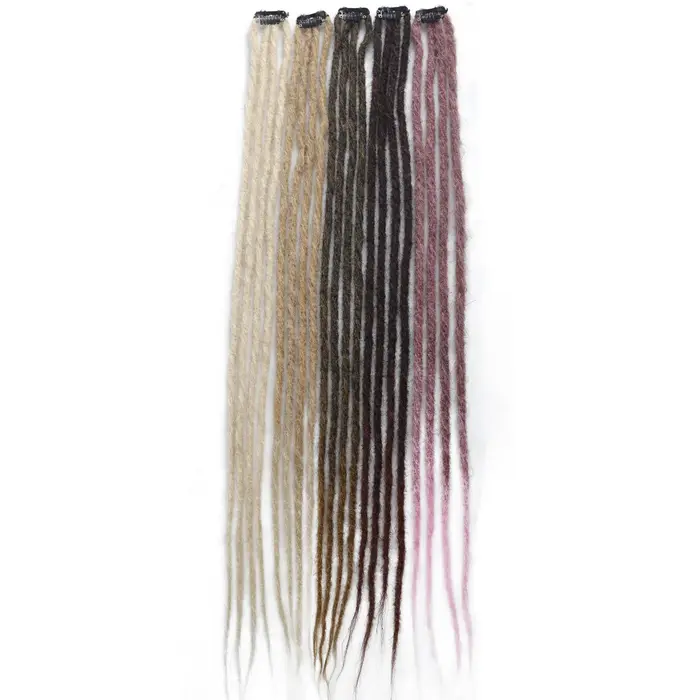Extensions de cheveux synthétiques à clipser, 2 pièces, perruque synthétique, accessoires de cheveux bohème pour femmes, usage quotidien/soirée