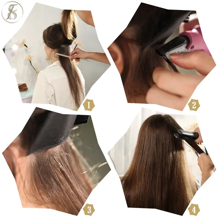 U Tip Extensions de Cheveux Humains
