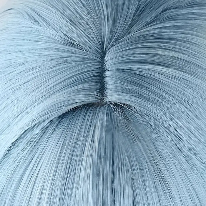 Perruque synthétique longue ondulée bleue pour femmes