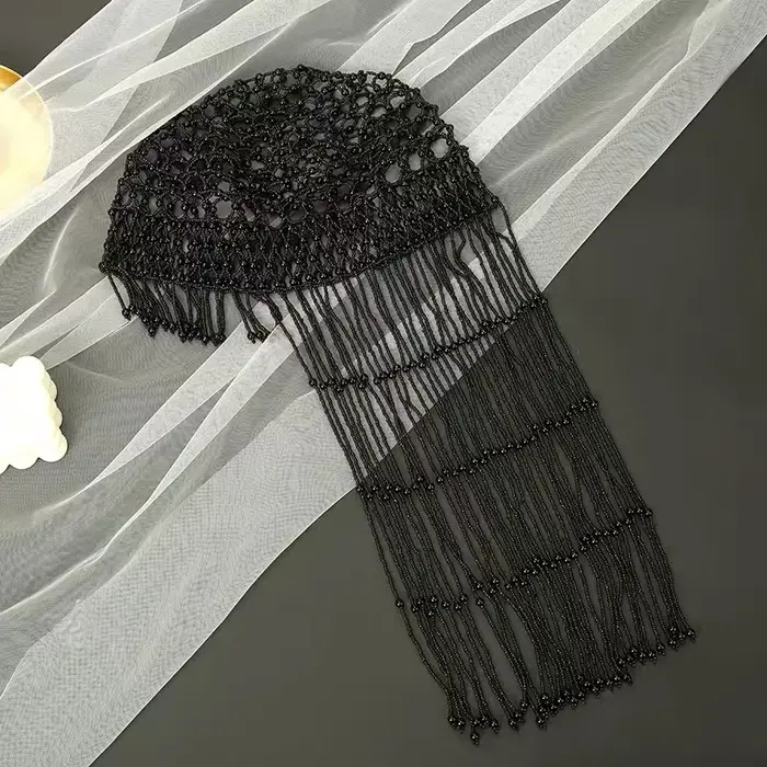 Casque clouté de perles pour dames-chaîne d'accessoires de cheveux de mode pour fête de danse et Banquet d'imitation