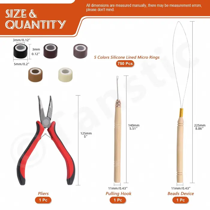 Kit d'extension de cheveux