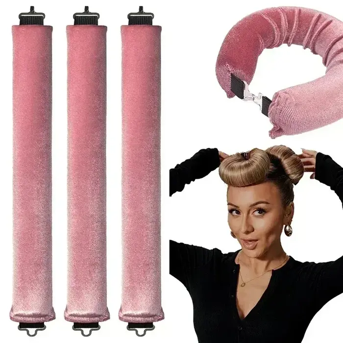Bigoudis sans chaleur tige à friser bandeau sans